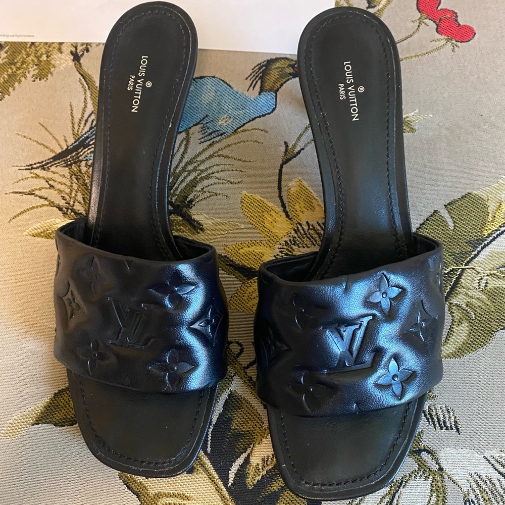 Louis Vuitton black mule